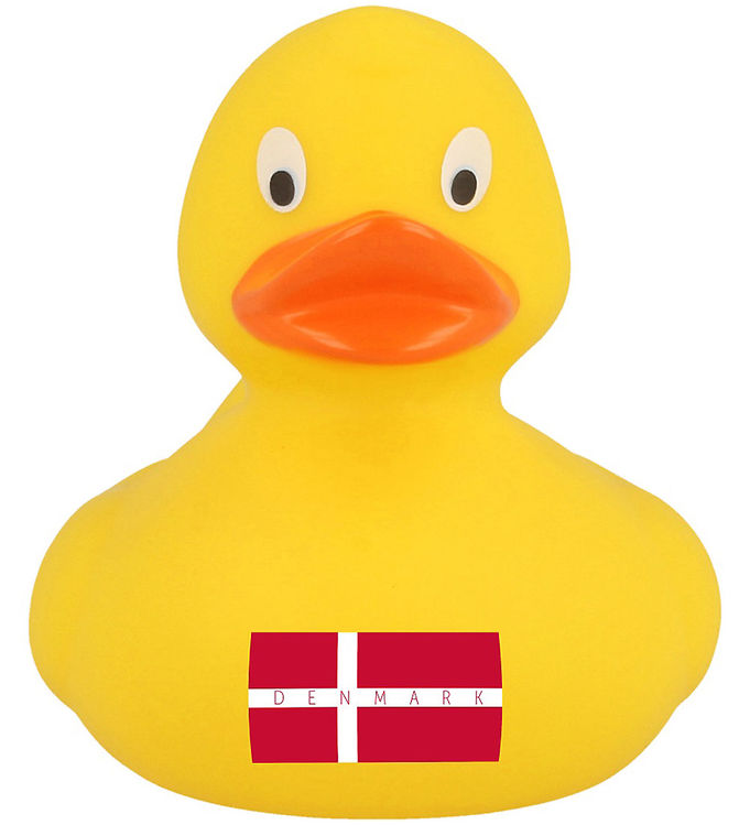 Badeand - Gul And M  Dansk Flag