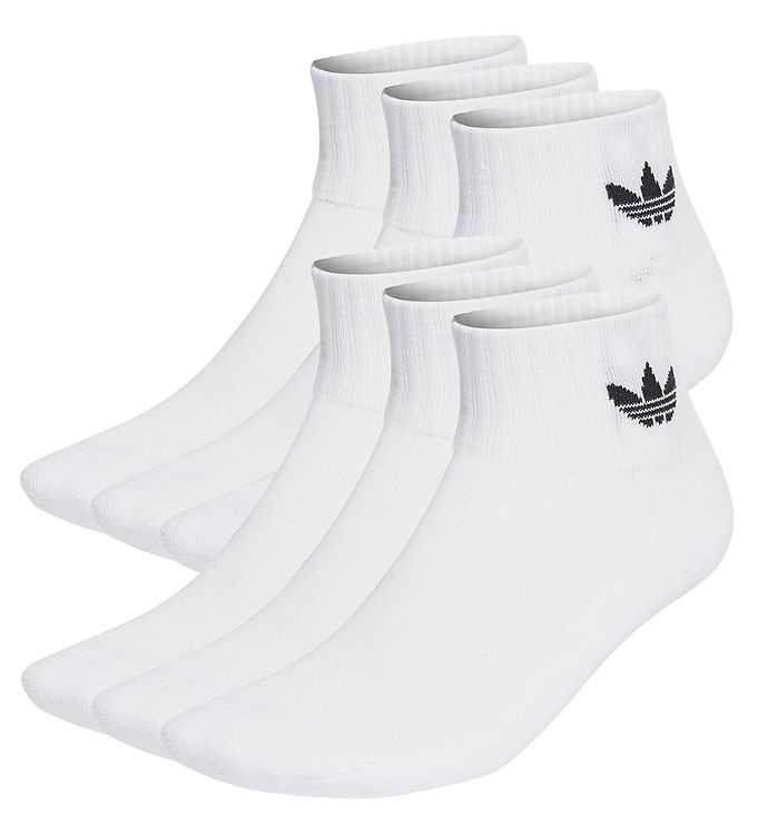 Adidas Originals Ankelstrømper -  -pak - Hvid M  Sort