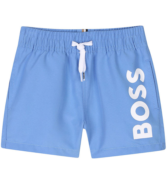Boss Badeshorts - Blå M  Hvid