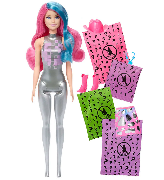 Barbie Dukke -   Cm - Color Reveal Disco Star - Assorteret