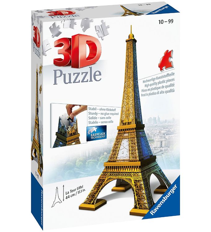 Ravensburger  D Puslespil -   Brikker - Eiffeltårn