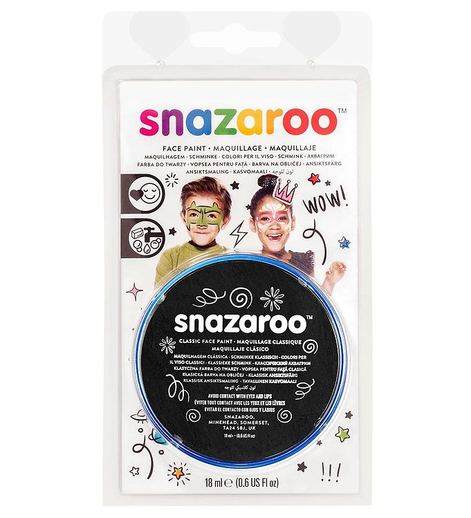Snazaroo Ansigtsmaling -   Ml - Black