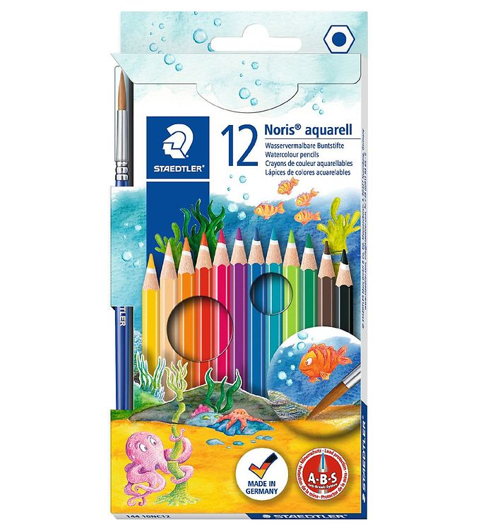 Staedtler Farveblyanter - Noris Aquarell -   Stk M  Pensel