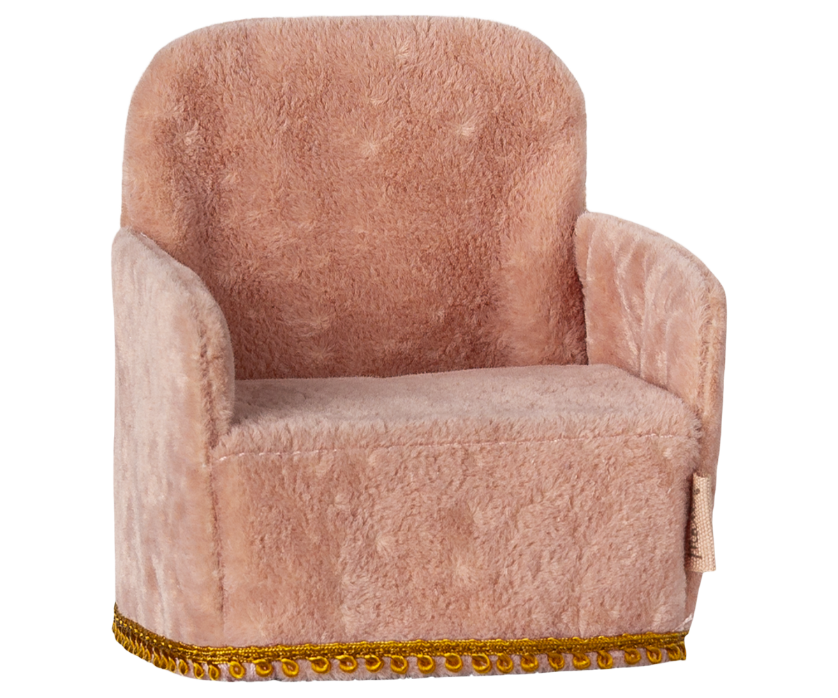 Maileg Foldbar Stol  Mus - Rosa
