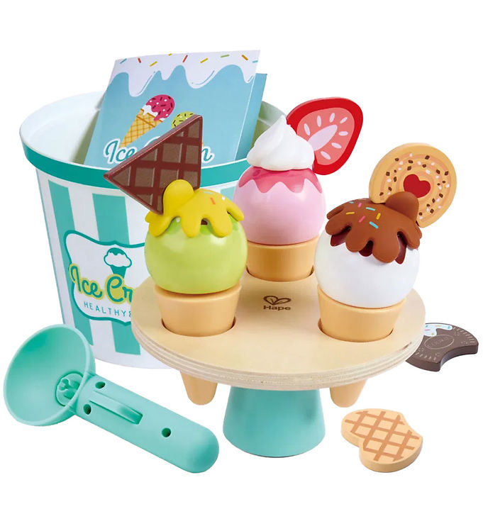 Hape Legesæt -   Dele - Ice Cream Buckey Playset