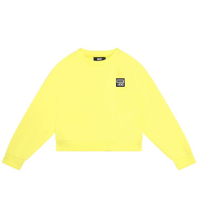 Dkny Sweatshirt - Cropped - Lemon