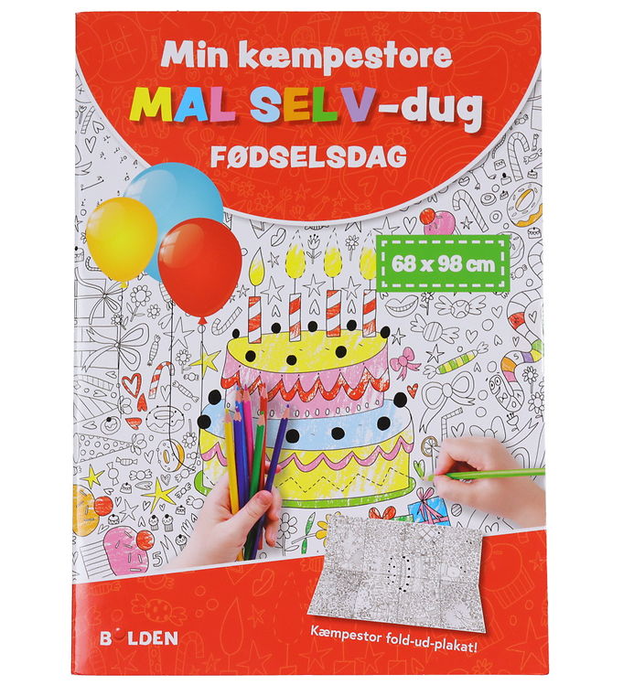 Forlaget Bolden - Min Kæmpestore Mal Selv-dug - Fødselsdag