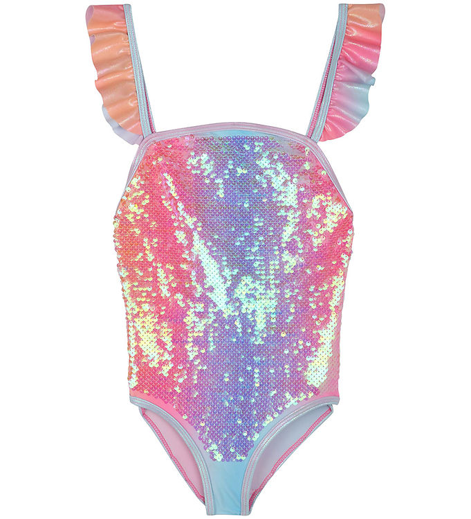 Billieblush Badedragt - Pink M  Palietter