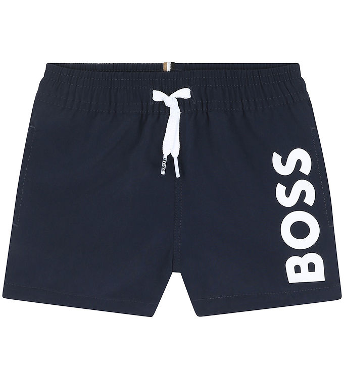 Boss Badeshorts - Navy M  Hvid