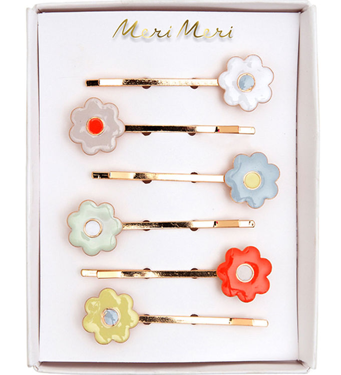 Meri Meri Hårnåle -  -pak - Emalje - Daisy -   Cm - Blomster