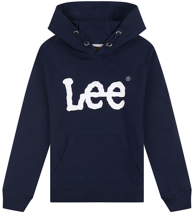 Lee Hættetrøje - Wobbly - Navy Blazer M  Logo