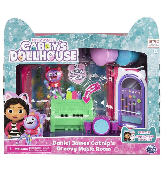 Gabby S Dollhouse Sæt -   Dele - Daniel James Catnip Groovy Musi