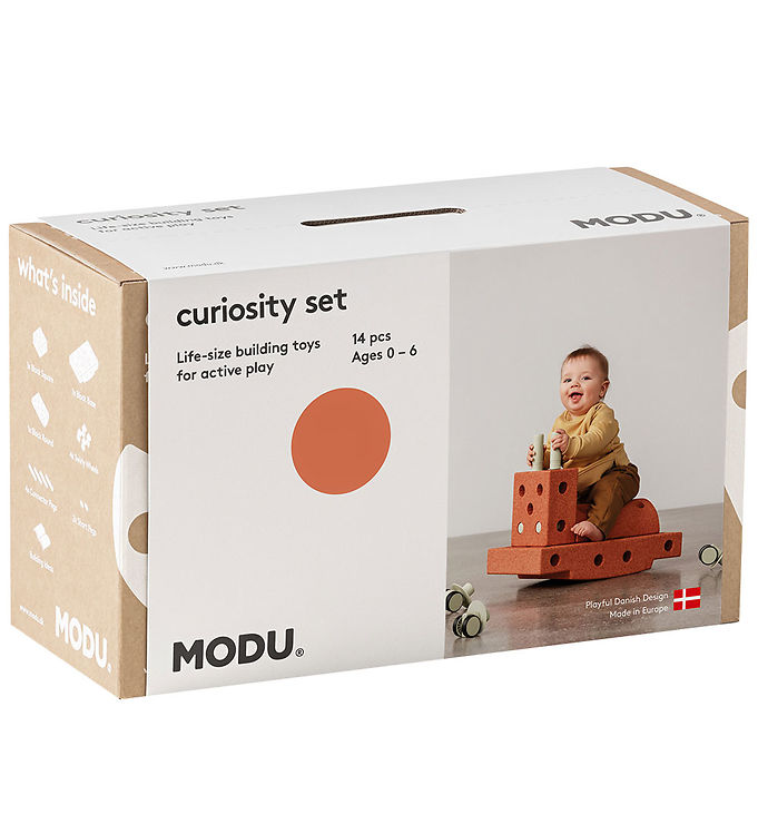 Modu Curiosity Sæt -   Dele - Burnt Orange Dusty Green