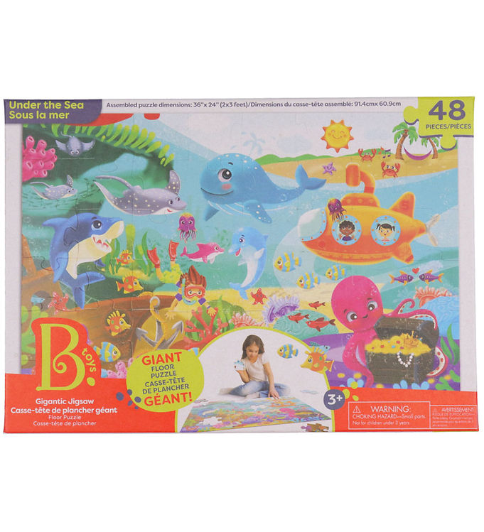 B  Toys Gulvpuslespil -   Brikker - Under Havet