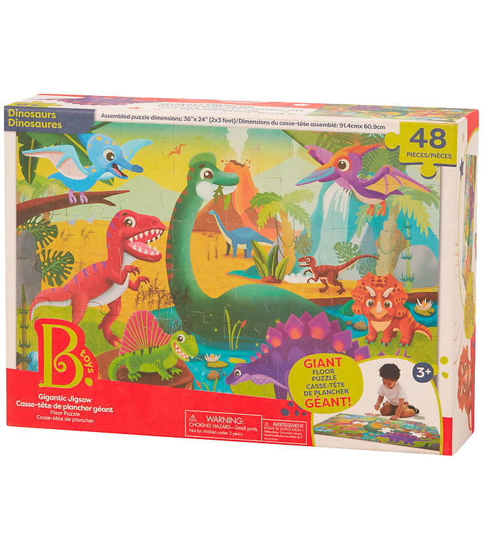 B  Toys Gulvpuslespil -   Brikker - Dino