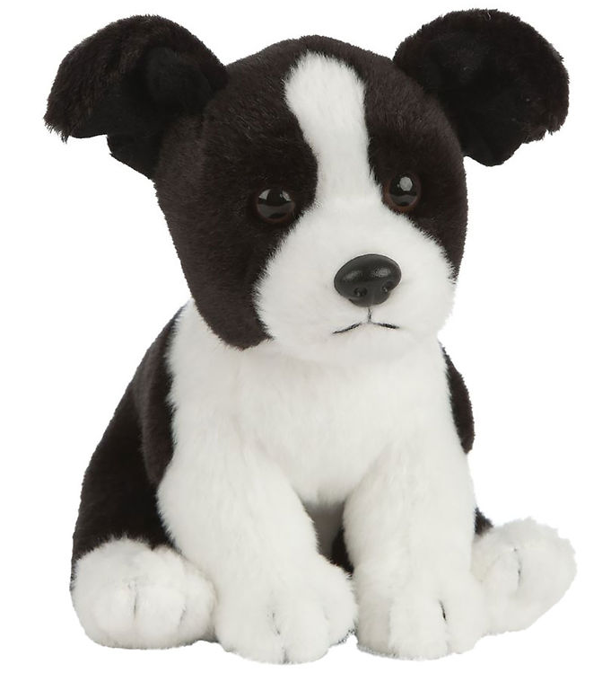 Living Nature Bamse -  X  Cm - Border Collie-hvalp - Sort Hvid