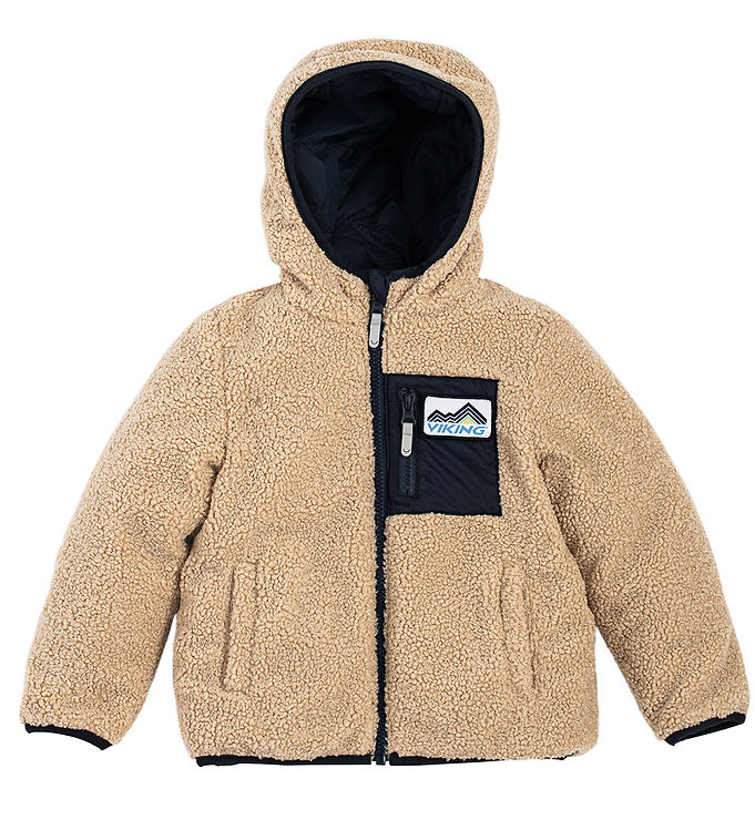 Viking Fleecejakke - Vendbar - Playtime - Navy Beige