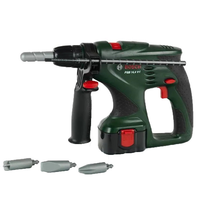 Bosch Mini Slagboremaskine M  Lys Lyd- Legetøj - Mørkegrøn