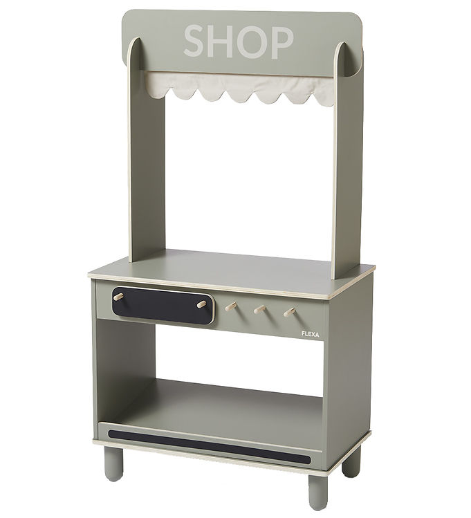 Flexa Butik Og Caf?  - Træ - Play - Natural Green