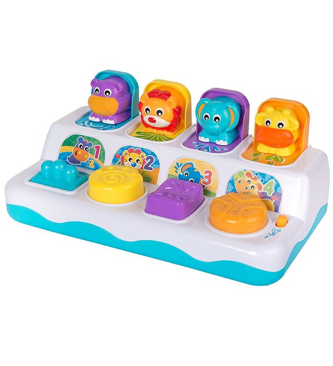 Playgro Aktivitetslegetøj - Popup Junglevenner M  Musik Lys