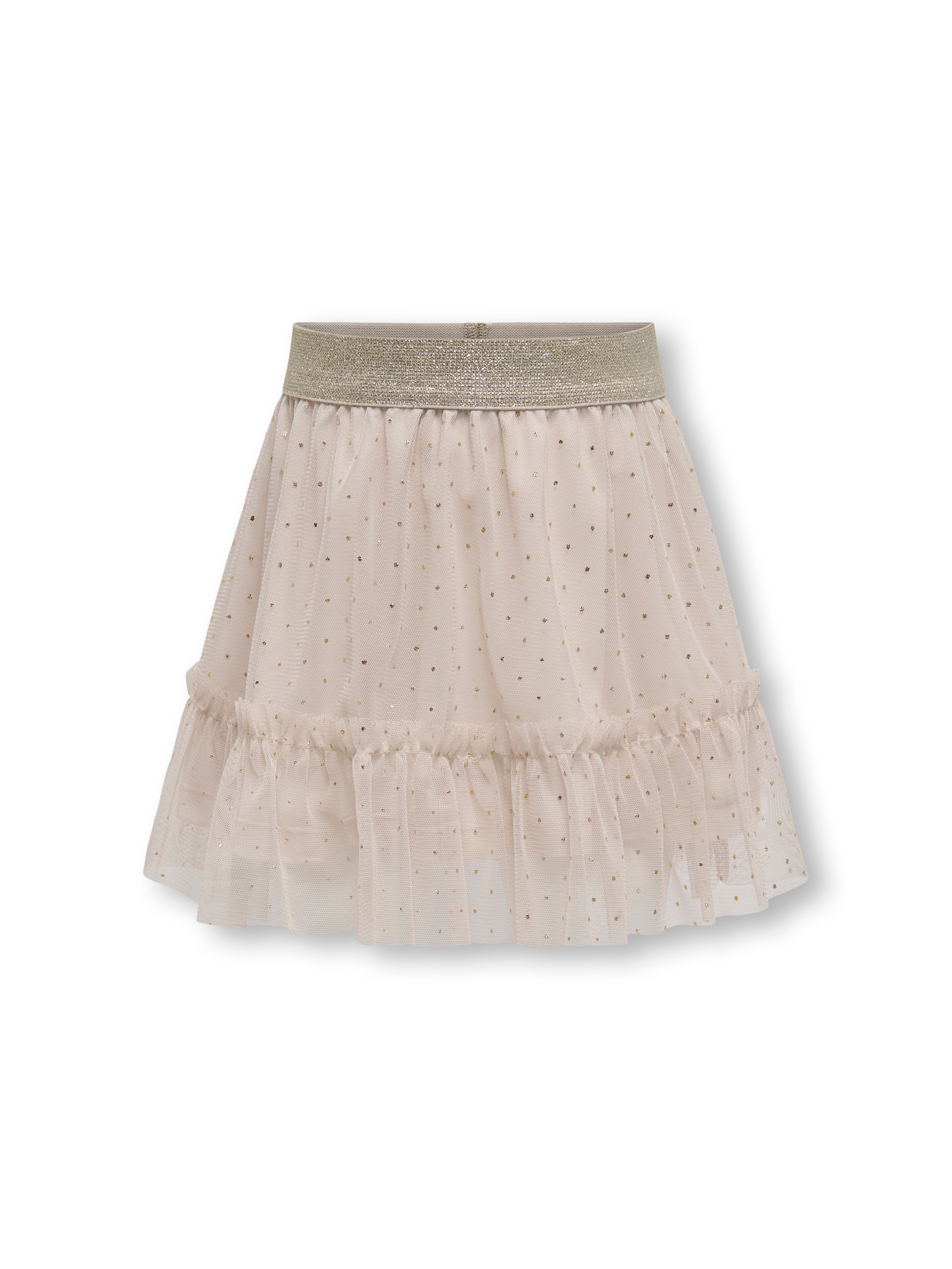 Only Mini Adaline Gold Dot Tulle Skirt - Silver Gray -   Cm