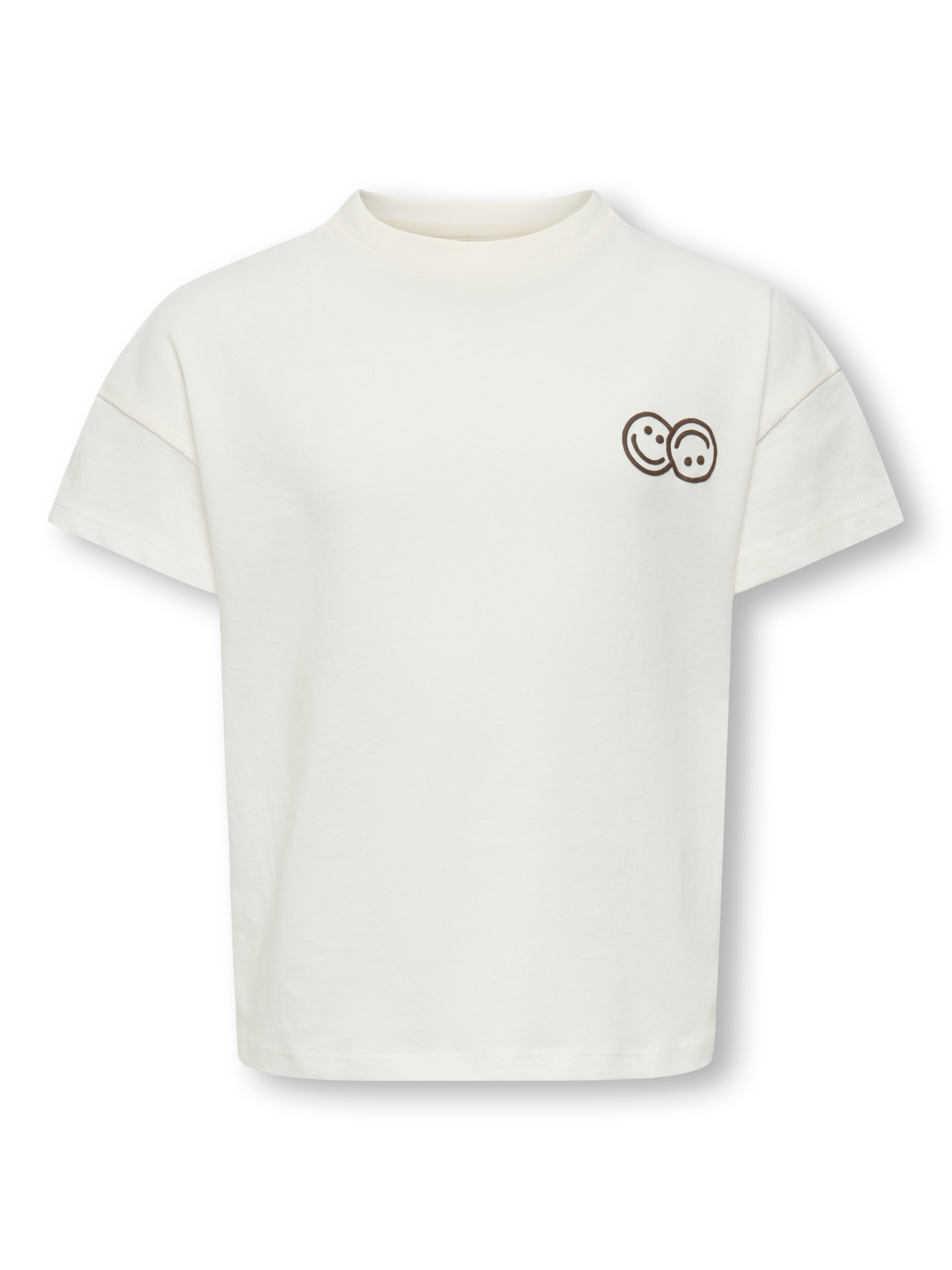 Only Mini Leona Life Tee - Cloud Dancer -   Cm