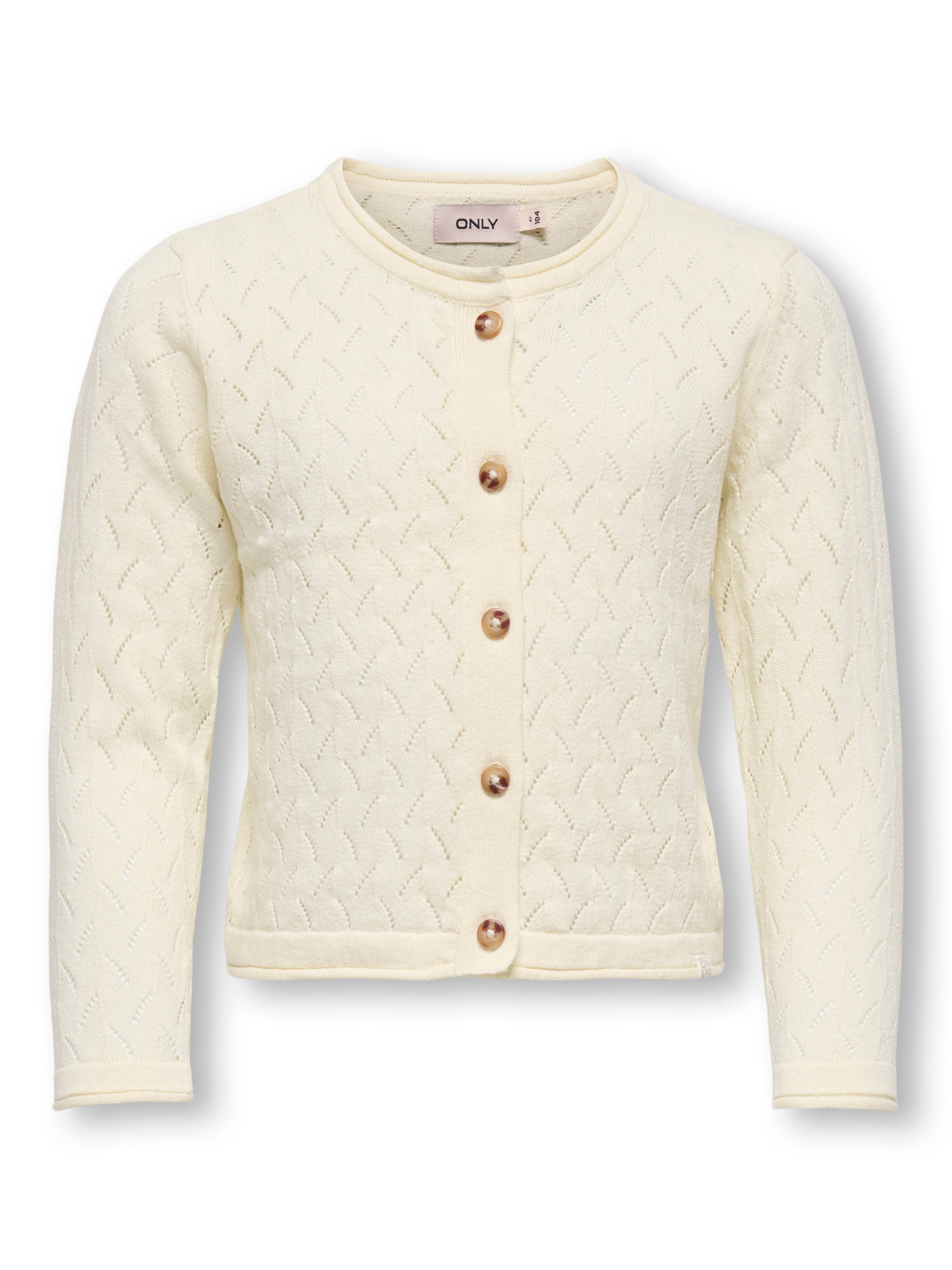 Only Mini Megan Life Cardigan Noos - Whitecap Gray -   Cm