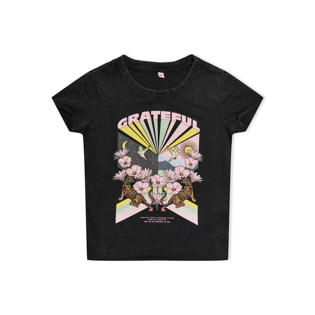 Only Kids Kortærmet T-shirt Lucy Black