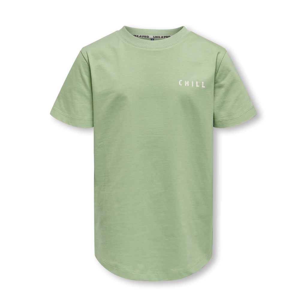 Only Kids Kortærmet T-shirt Gorm Fair Green Chill