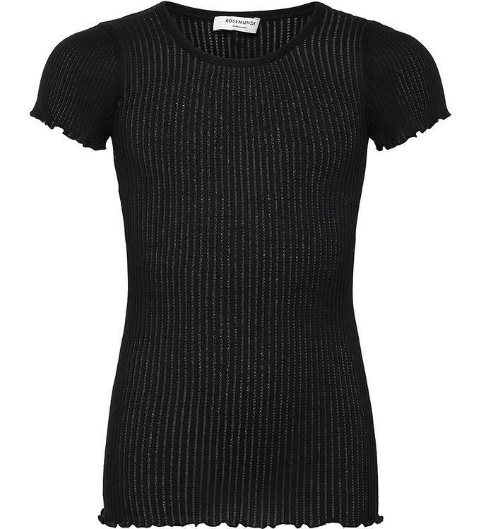 Rosemund T-shirt - Rib - Baku - Sort