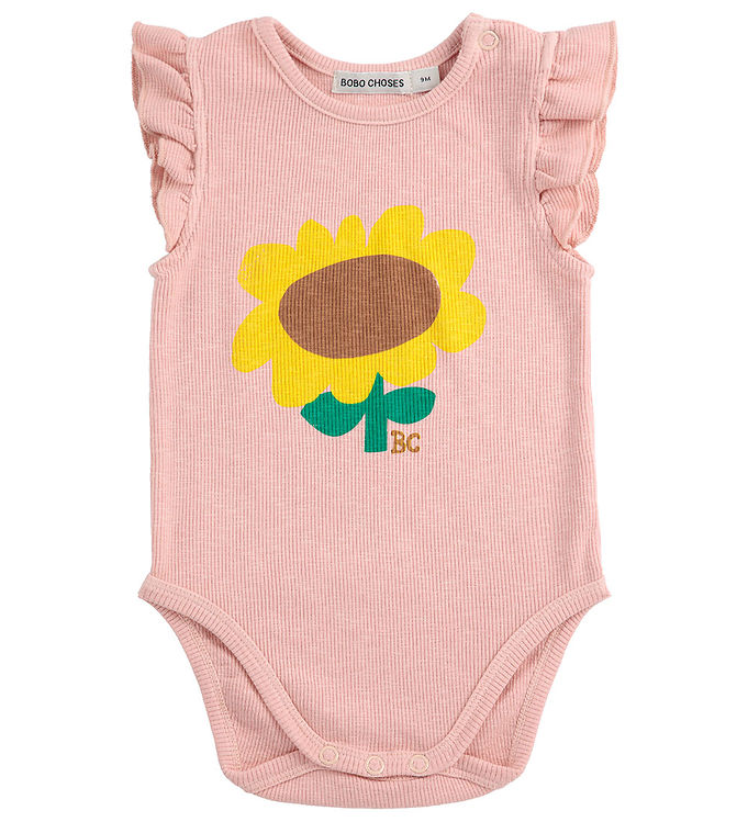 Bobo Choses Body U æ - Rib - Sunflower - Lys Pink