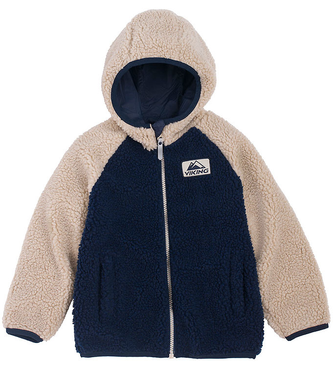Viking Fleecejakke - Vendbar - Play - Navy Beige