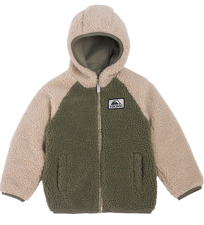 Viking Fleecejakke - Vendbar - Play - Olive Beige