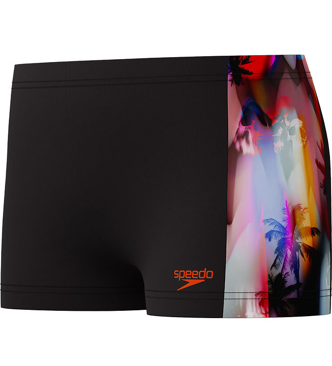 Speedo Badebukser - Digital Panel - Sort M  Print