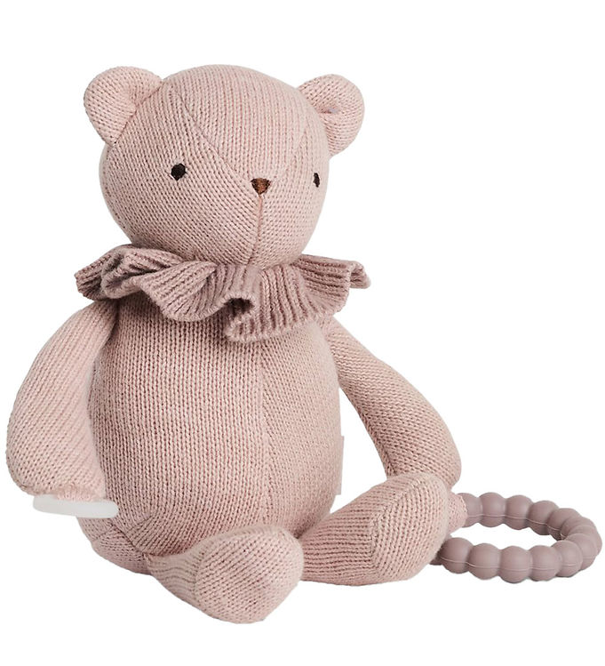 Smallstuff Aktivitets Bamse - Strik -   Cm - Soft Rose