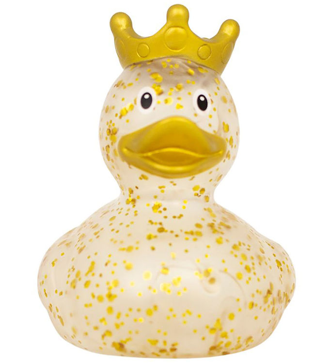 Badeand - And M  Krone - Glitter Guld