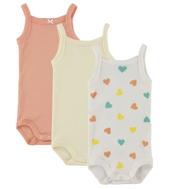 Petit Bateau Bodyer U æ -  -pak - Hvid Orange