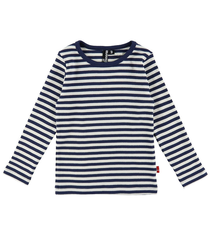 Danefæ Bluse - Danefilm - Rib - Bomuld Modal - Dk Navy Chalk