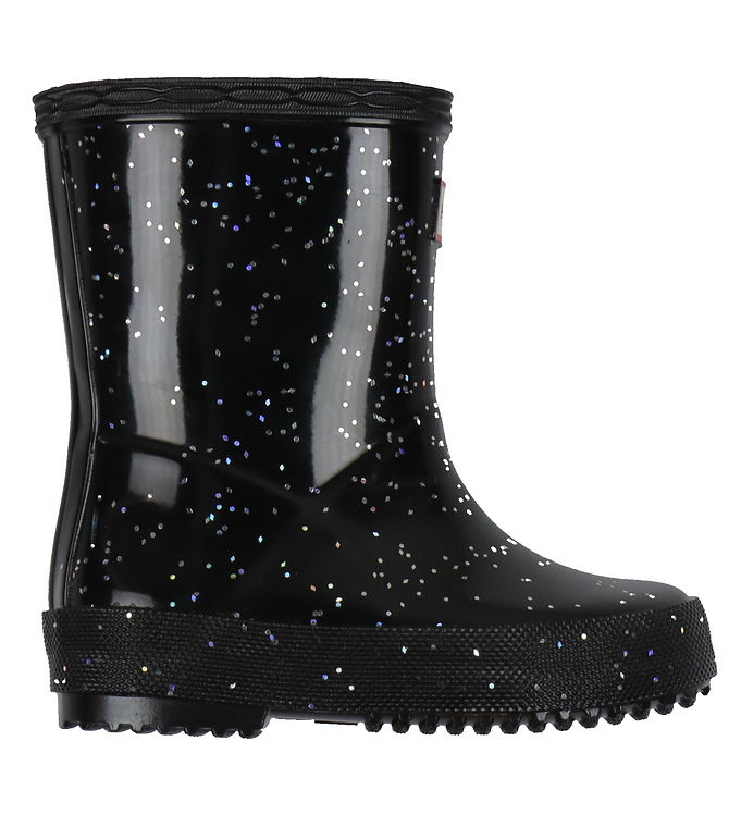 Hunter Gummistøvler - Kids First Giant Glitter - Sort
