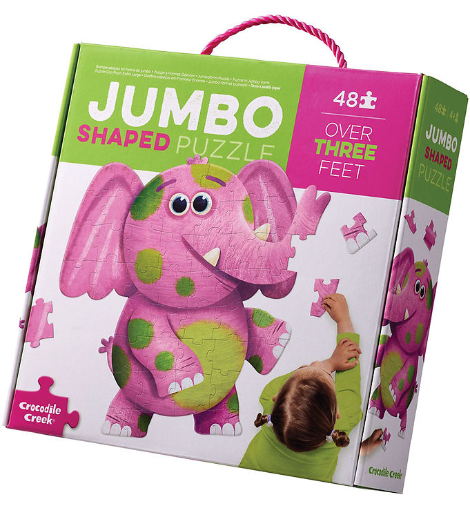Crocodile Creek Puslespil -   Brikker - Jumbo Elefant