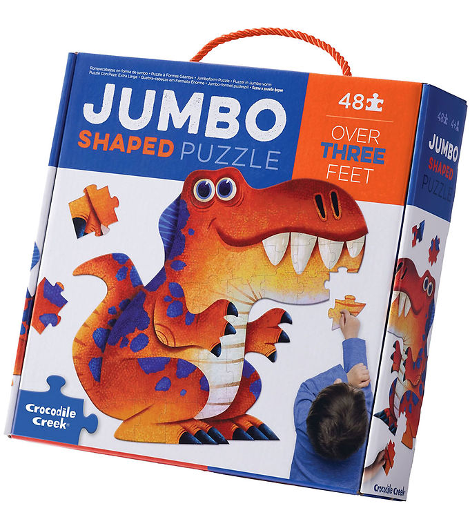 Crocodile Creek Puslespil -   Brikker - Jumbo Dinosaure
