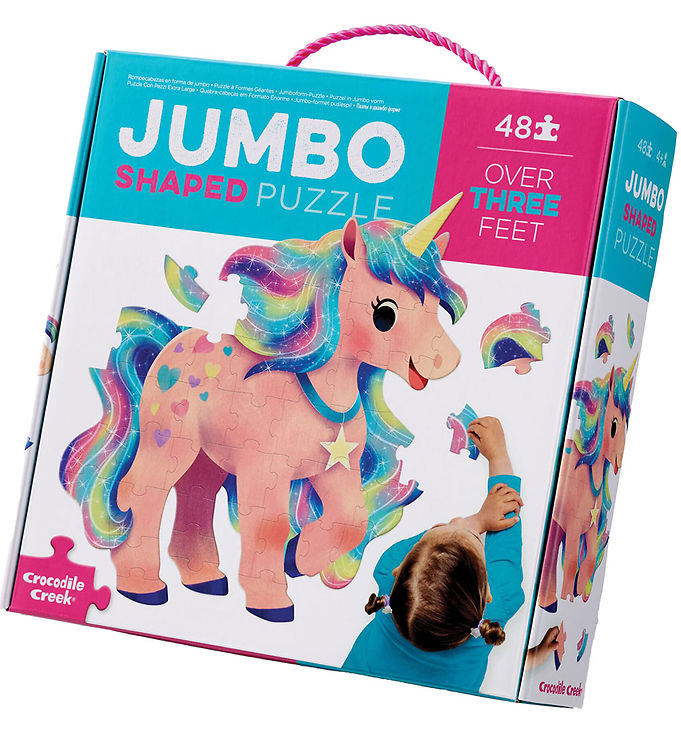 Crocodile Creek Puslespil -   Brikker - Jumbo Enhjørning
