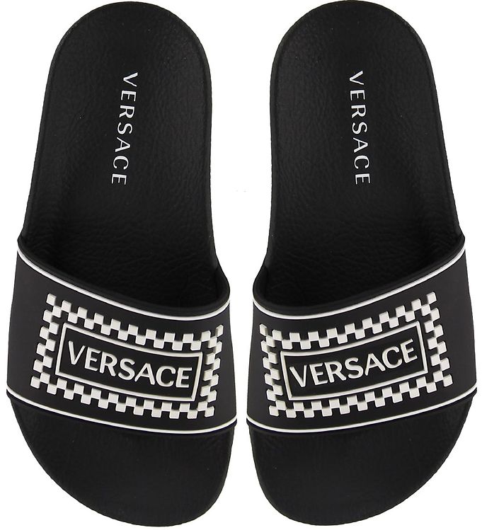Versace Badesandaler - Sort M  Logo