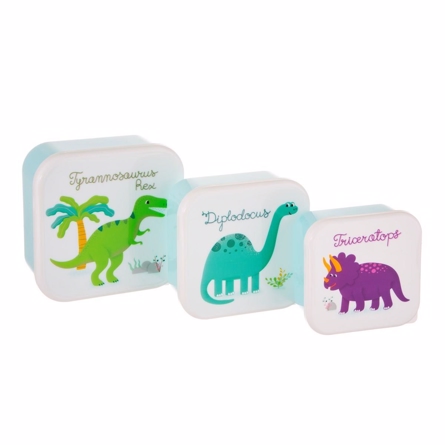Sass   Belle Madkasse Sæt Dinosaurer