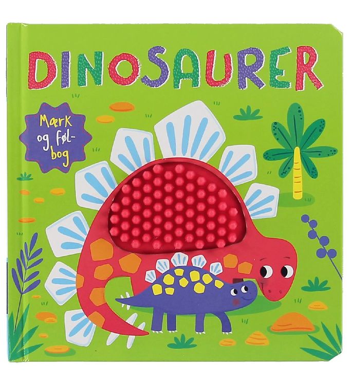 Karrusel Forlag Bog - Mærk Og Føl - Dinosaurer - Dansk