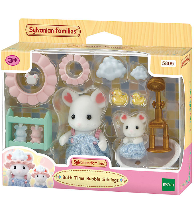 Sylvanian Families - Bath Time Bubble Siblings -