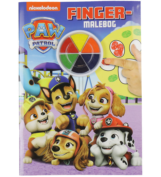 Alvida Bog - Fingermalebog M  Paw Patrol - Dansk