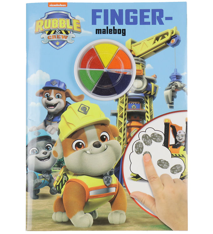 Alvida Bog - Fingermalebog M  Rubble   Crew - Dansk
