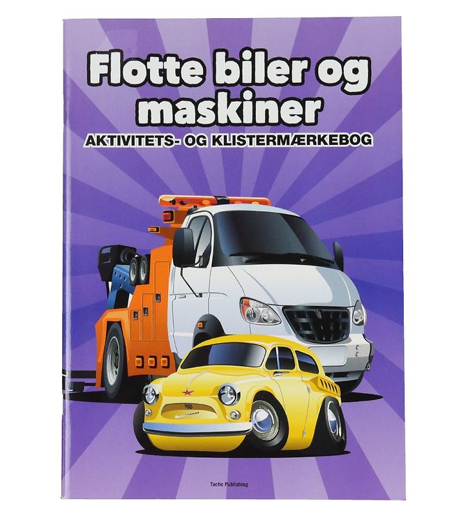 Tactic Aktivitetsbog M  Klistermærker - Flotte Biler Og Maskiner