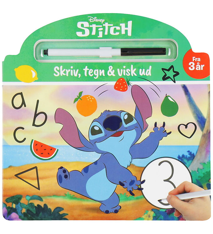 Alvilda Aktivitetsbog - Disney Stitch - Skriv  Tegn   Visk Ud